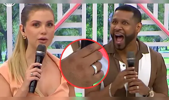 ¿Se casó en secreto? Edson Dávila sorprende al lucir en vivo anillo de matrimonio e impacta a sus compañeras de 'América hoy'