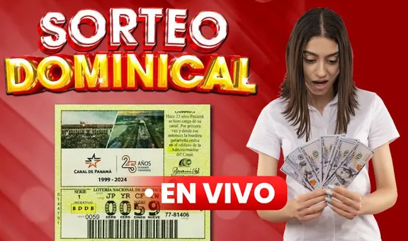 Lotería Nacional de Panamá EN VIVO, 29 de diciembre: resultados del Sorteo Dominical HOY vía Telemetro