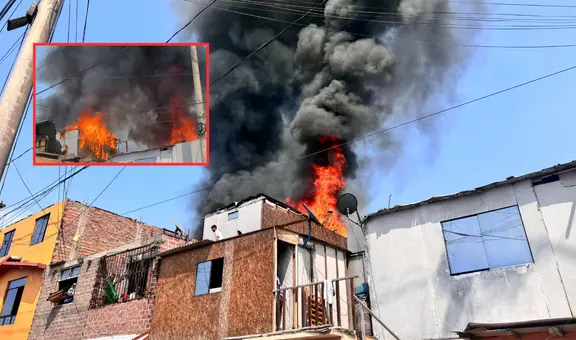 Fuerte incendio se reaviva en AA.HH. 'Puerto Nuevo' en el Callao: 9 unidades de bomberos atienden el siniestro