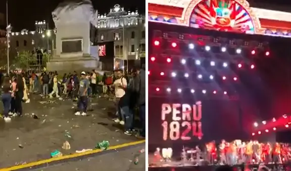 Plaza San Martín quedó repleta de basura tras concierto y genera críticas en redes: "No hay conciencia social"