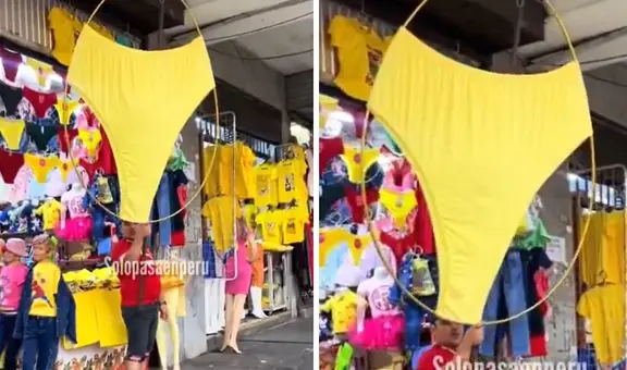 Tienda en Perú es furor por los calzones amarillos que ofrece para Año Nuevo: “Talla XXXXXL”