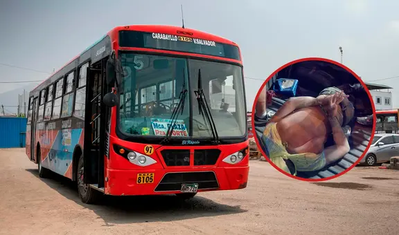 Delincuente convulsiona luego de ser detenido por asaltar a un pasajero en un bus de transporte público en Comas