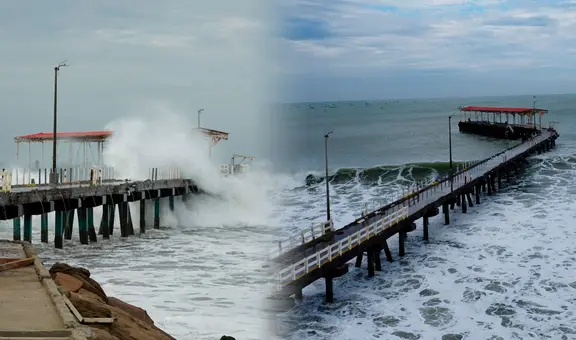 Pescadores se rehúsan a abandonar sus embarcaciones varadas en alta mar por temor a perderlas tras oleaje anómalo en Piura