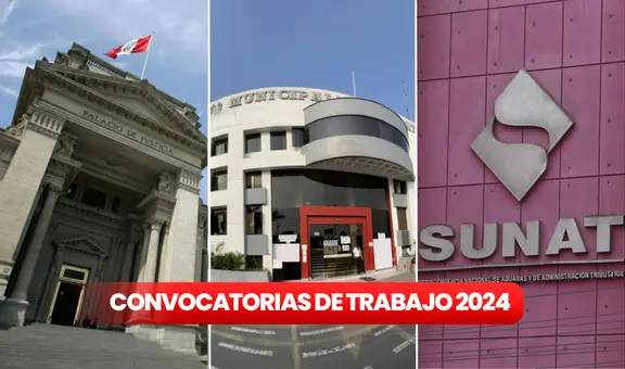 Convocatorias de trabajo del 31 de diciembre al 5 de enero en Lima, Áncash y regiones con sueldos de hasta S/10.200 este 2025