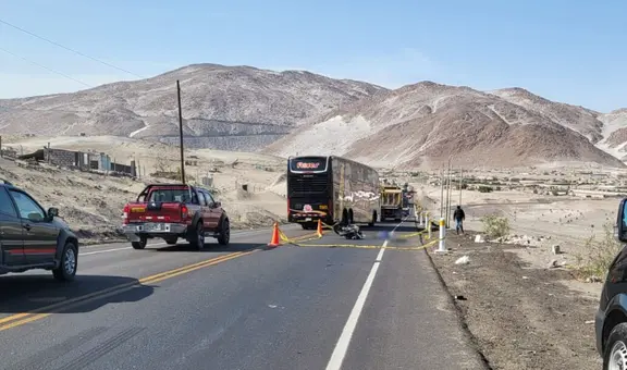 Motociclista fallece en carretera de Arequipa tras impactar contra vehículo que dio a la fuga