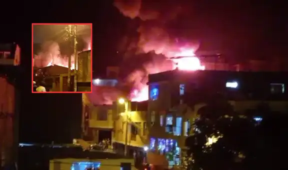 Incendio en Los Olivos a pocas horas de Año Nuevo: alrededor de 7 unidades de Bomberos se movilizaron