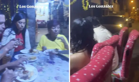 Familia peruana cerró la calle para disfrutar su cena por Año Nuevo: “Ni los Gonzales se atrevieron a tanto”