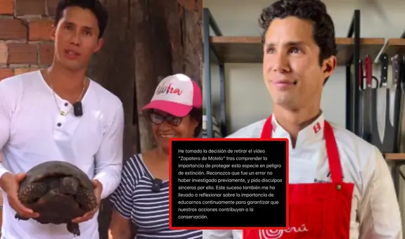 Chef Rodrigo Fernandini se pronuncia tras ser criticado por cocinar animal vulnerable de la Amazonía: "Fue un error"