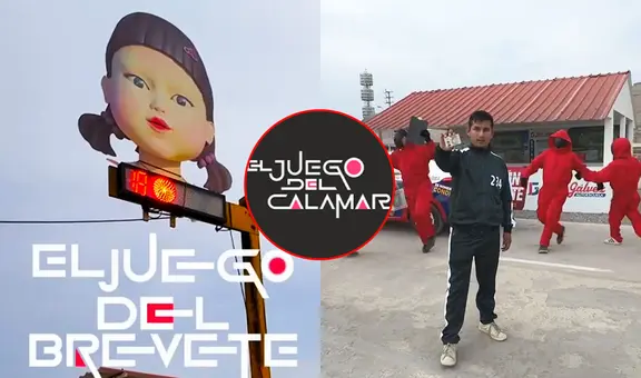 Escuela de manejo en Perú sorprende con circuito inspirado en ‘El Juego del Calamar’: “Muévete, luz verde”