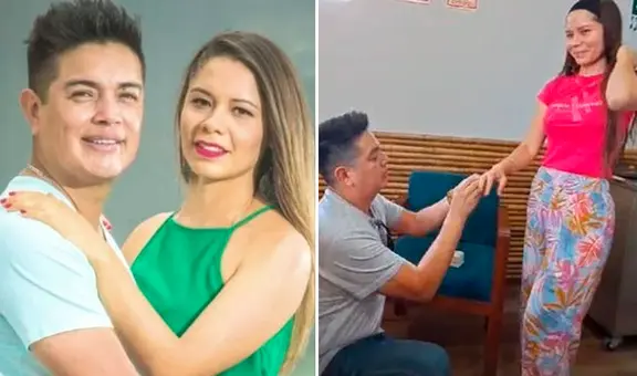 Excantante del Grupo 5, Leonard León, sorprende a su novia Olenka Cuba y le pide que se case con él: “El día más esperado”