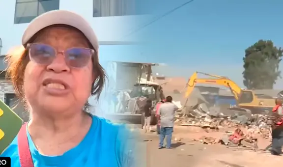 "Ese señor no tiene corazón": comerciante increpa a López Aliaga tras ser desalojada por obras de la Vía Expresa Sur