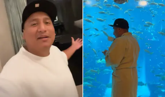 Jorge Luna, de 'Hablando Huevadas', presume sus vacaciones en lujoso hotel submarino en Dubái: "Amanecer aesthetic"