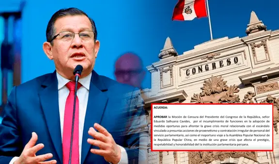 Congreso: Honor y Democracia impulsa censura contra Eduardo Salhuana por presunta red de prostitución y viaje a China