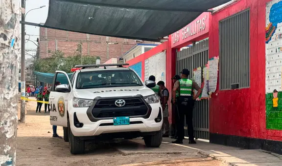 Acribillan a hombre frente a colegio inicial de San Juan de Lurigancho a plena luz del día