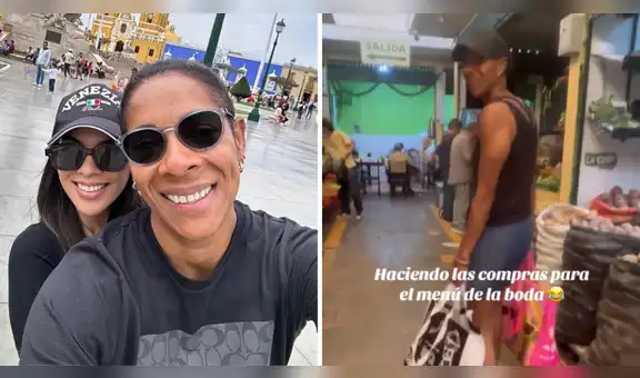 Leyla Chihuán 'alista' preparativos para su boda con Abril Cárdenas y hacen compras en el mercado: "Mientras llega el canje"