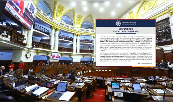 Fiscalía presenta denuncia constitucional contra 7 congresistas: viajaron a fiesta con pasajes pagados por el Congreso