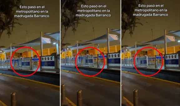 Joven graba 'actividad paranormal' en la estación de Barranco y usuarios bromean: "Es el Metropolitano fantasma"