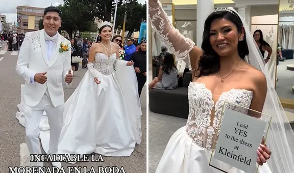 Novia jualiqueña viajó a Nueva York para comprar su vestido en famosa boutique Kleinfeld: “Pagas $100 por la cita”