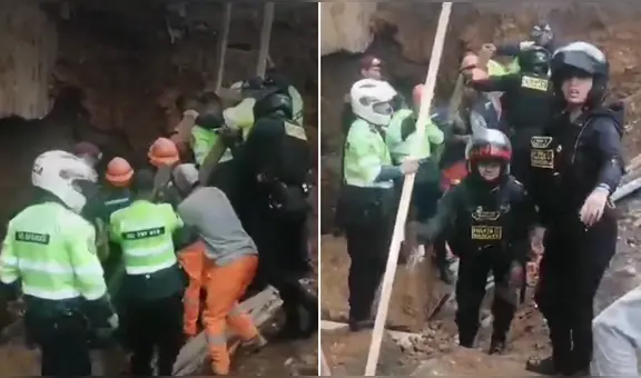 Tragedia en Huancayo: derrumbe de construcción deja un muerto y tres obreros heridos