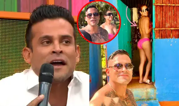 Christian Domínguez publica reveladora foto de Karla Tarazona en la playa y sorprende a usuarios: "Te pillé"