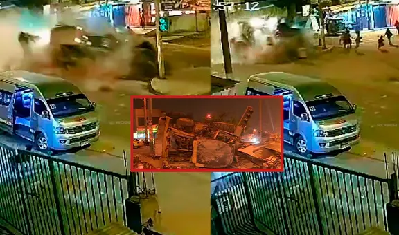 Retroexcavadora pierde el control a gran velocidad en Jicamarca: grupo de personas salvó de morir