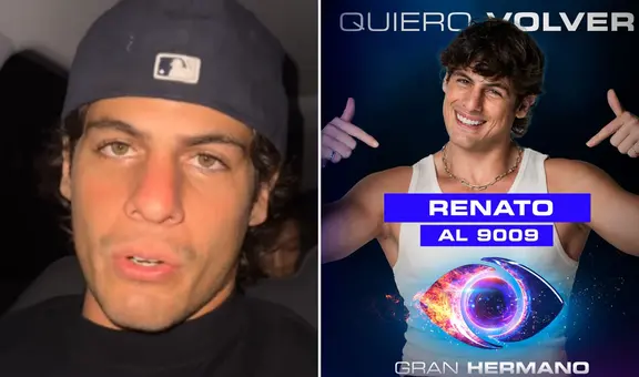 Renato Rossini Jr. buscará volver a 'Gran hermano' tras polémica eliminación: "Gracias por el apoyo"