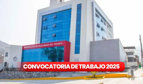 ¿Solo tienes secundaria completa? Municipalidad de Villa María del Triunfo está en búsqueda de personal con sueldos de hasta S/2.300