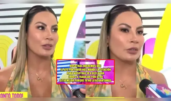 Pamela López reacciona a audio de su nana con el padre de Cueva: "A mí me dice que el padre de mis hijos la está coaccionando"