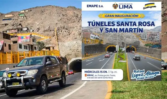 Municipalidad de Lima anuncia “inauguración” de túneles que ya operan desde hace 9 años