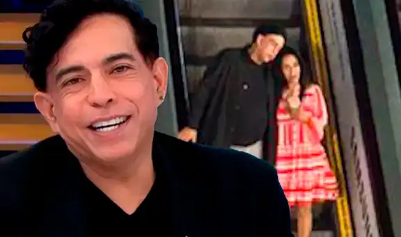 Ernesto Pimentel es ampayado en cariñosas actitudes con misteriosa mujer en centro comercial