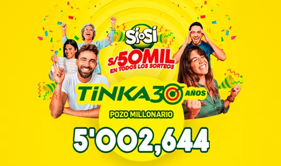 Resultados de La Tinka HOY, miércoles 15 de enero: números ganadores, premios y el Pozo Millonario