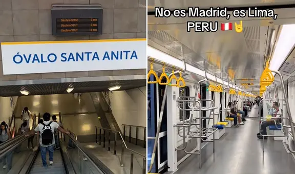 Extranjera queda impresionada con la modernidad en la línea 2 del Metro: “No es Madrid, es Lima”