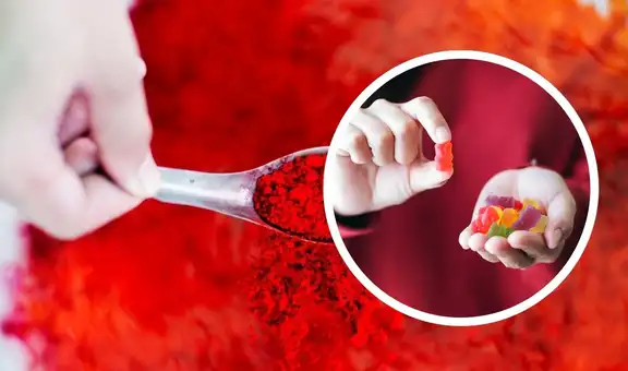 El colorante Rojo N° 3 es vetado por la FDA por posibles riesgos cancerígenos en pruebas animales