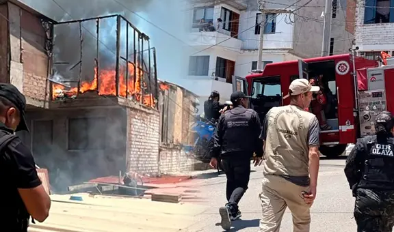 Incendio en Chorrillos afectó dos familias: 5 unidades de bomberos controlaron el siniestro