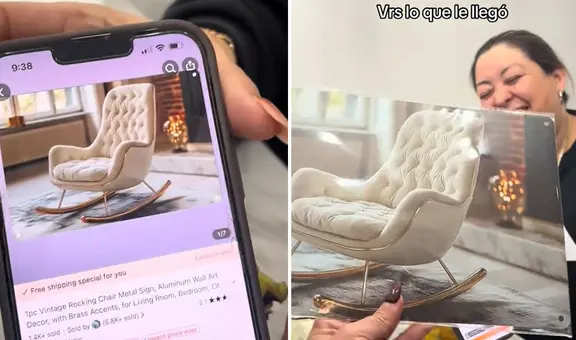 Mujer pidió un sofá por Temu y lo que le enviaron desata risas en redes: “Lean las letras pequeñas”