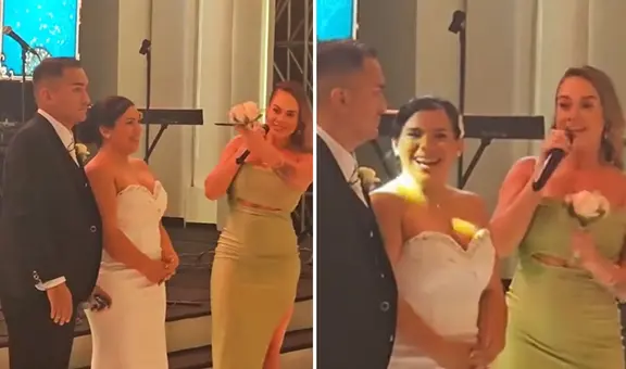 ¿Amiga o 'hater'? Jossmery Toledo es viral tras dedicar palabras a novia en matrimonio