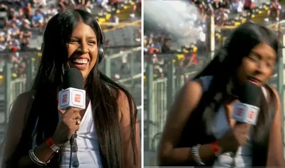 Reportera de SportsCenter esquivó pelotazo en vivo durante el amistoso Colo Colo vs. Racing: "¡Pensé que iba a cabecear!"