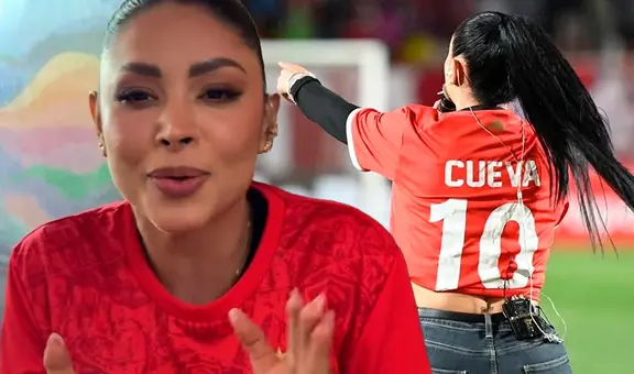 Pamela Franco sorprende al lucir camiseta de Christian Cueva en 'Noche del Rojo Imperial' de Cienciano: "Siempre arriba"