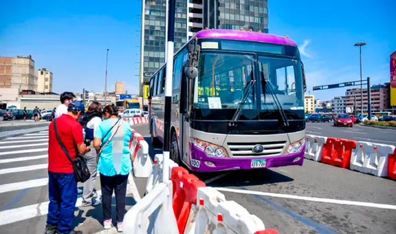 ATU reubica paraderos del Corredor Morado en la Plaza Miguel Grau para reducir tiempos de viaje