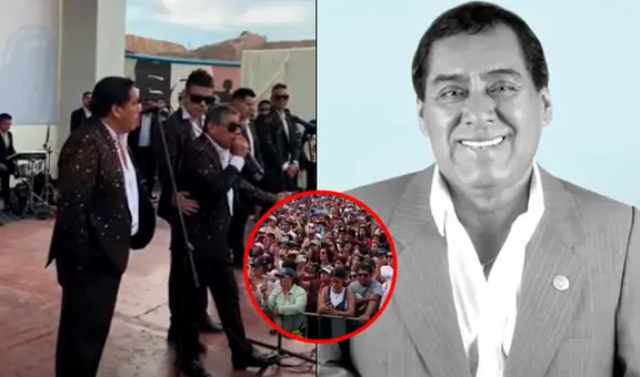 Walter Yaipén lloró al enterarse de la muerte de su hermano Víctor Yaipén en pleno concierto en San Miguel