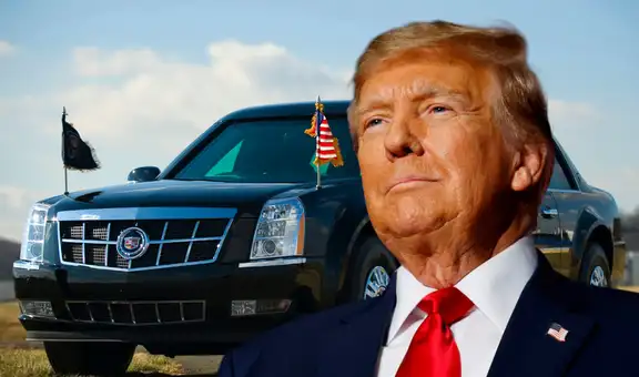 La Bestia, la limusina blindada que acompaña a Donald Trump en su regreso a la Casa Blanca en Estados Unidos