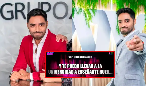 Exponen audios de Julio Fernández, conductor de ATV, que evidenciaría violencia a su exnovia de 19 años
