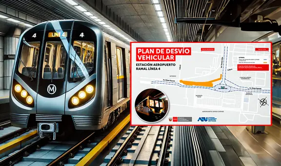 Plan de desvío por obras en la Línea 4 del Metro de Lima: conoce las rutas alternas