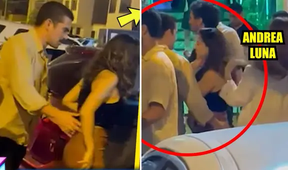 Andrea Luna es ampayada en cariñosas actitudes con actor Diego Bronstein en discoteca del sur