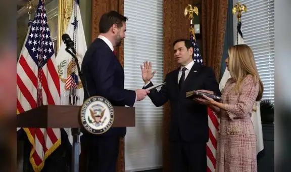 Marco Rubio jura como secretario de Estado de EE. UU. con mensaje en español: el primer latino designado por Trump