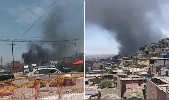 Incendio consume vivienda a cuadras del club metropolitano Huayna Cápac en Villa El Salvador