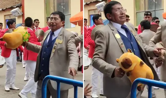 Danzante de la Candelaria en Puno sorprende con una original matraca de capibara: "La nueva moda"