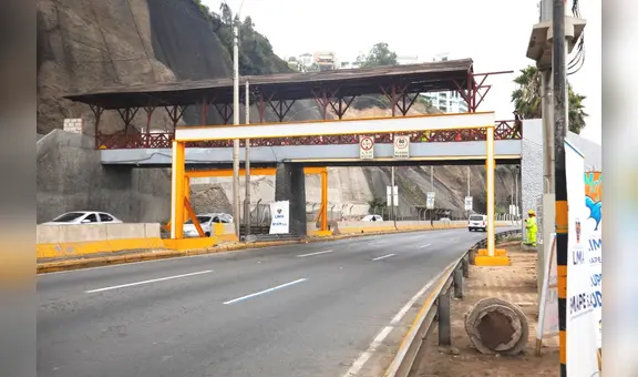 El nuevo sistema que evitara choques en los puentes de la Costa Verde: MML instala pórticos anti impacto