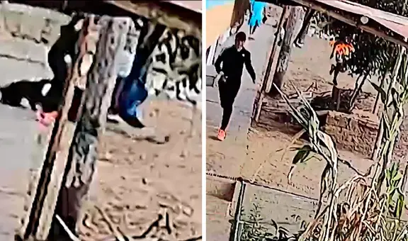 Delincuentes golpean y asaltan a una mujer embarazada en Trujillo: cámara de seguridad registró el ataque