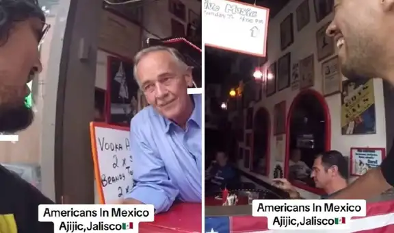 Mexicano enfrenta a dueño de bar en Ajijic en medio de la crisis migratoria: “Gringos, regresen a su país”